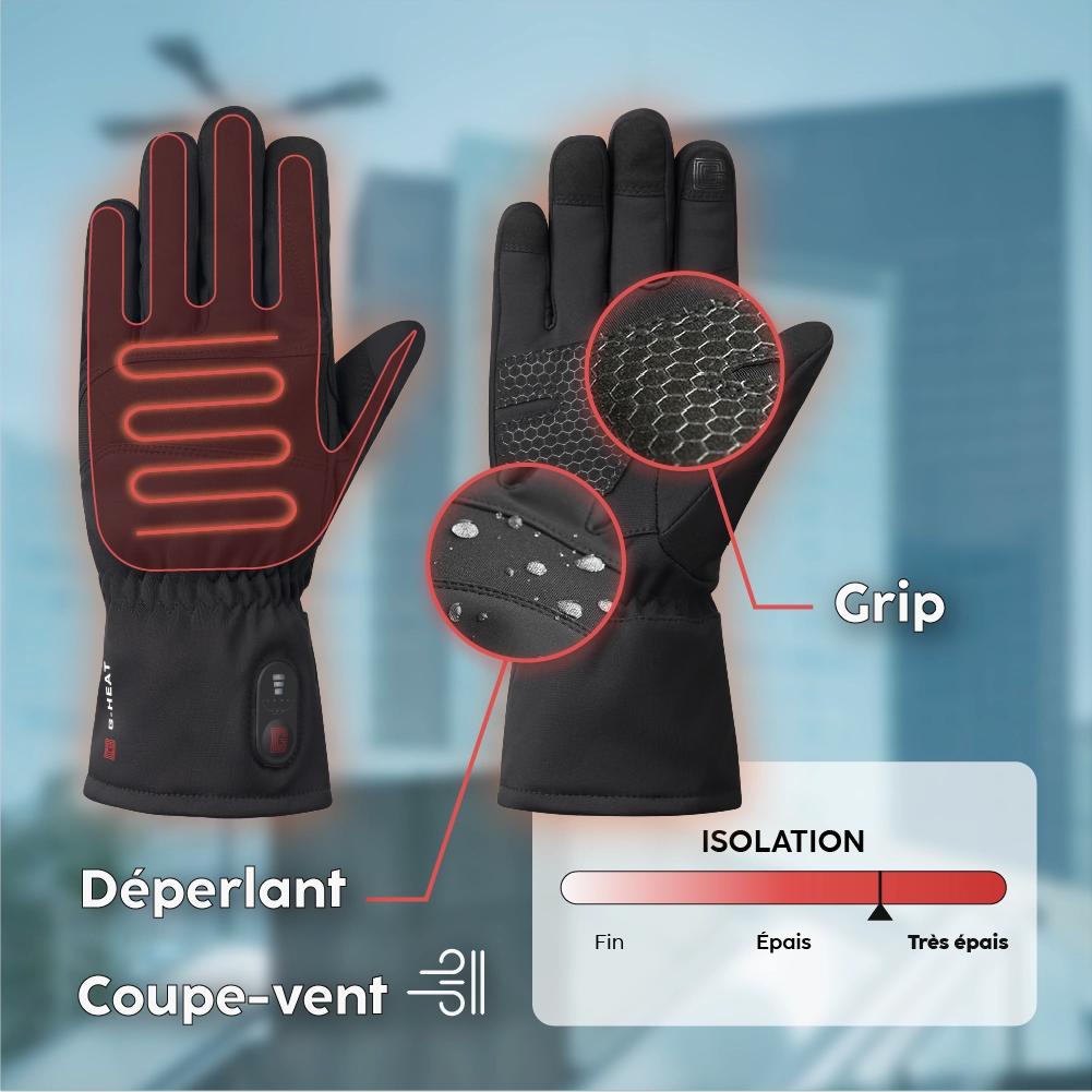 Gants chauffants confort+ atouts produit