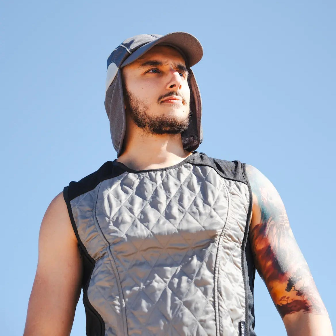 Casquette rafraîchissante saharienne grise G-Heat®