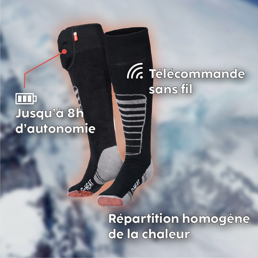 Atouts produits chaussettes chauffantes