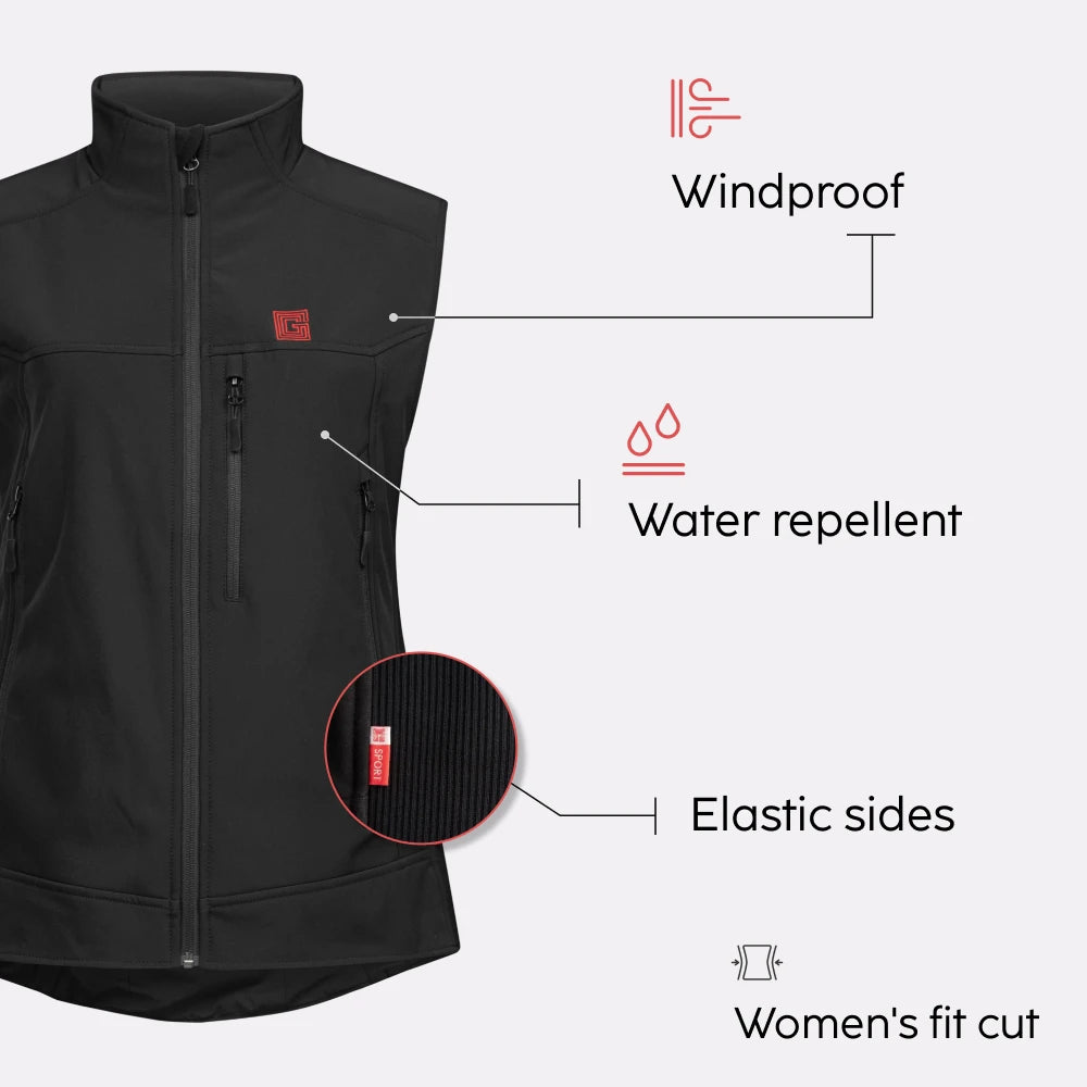Gilet chauffant femme atouts produit