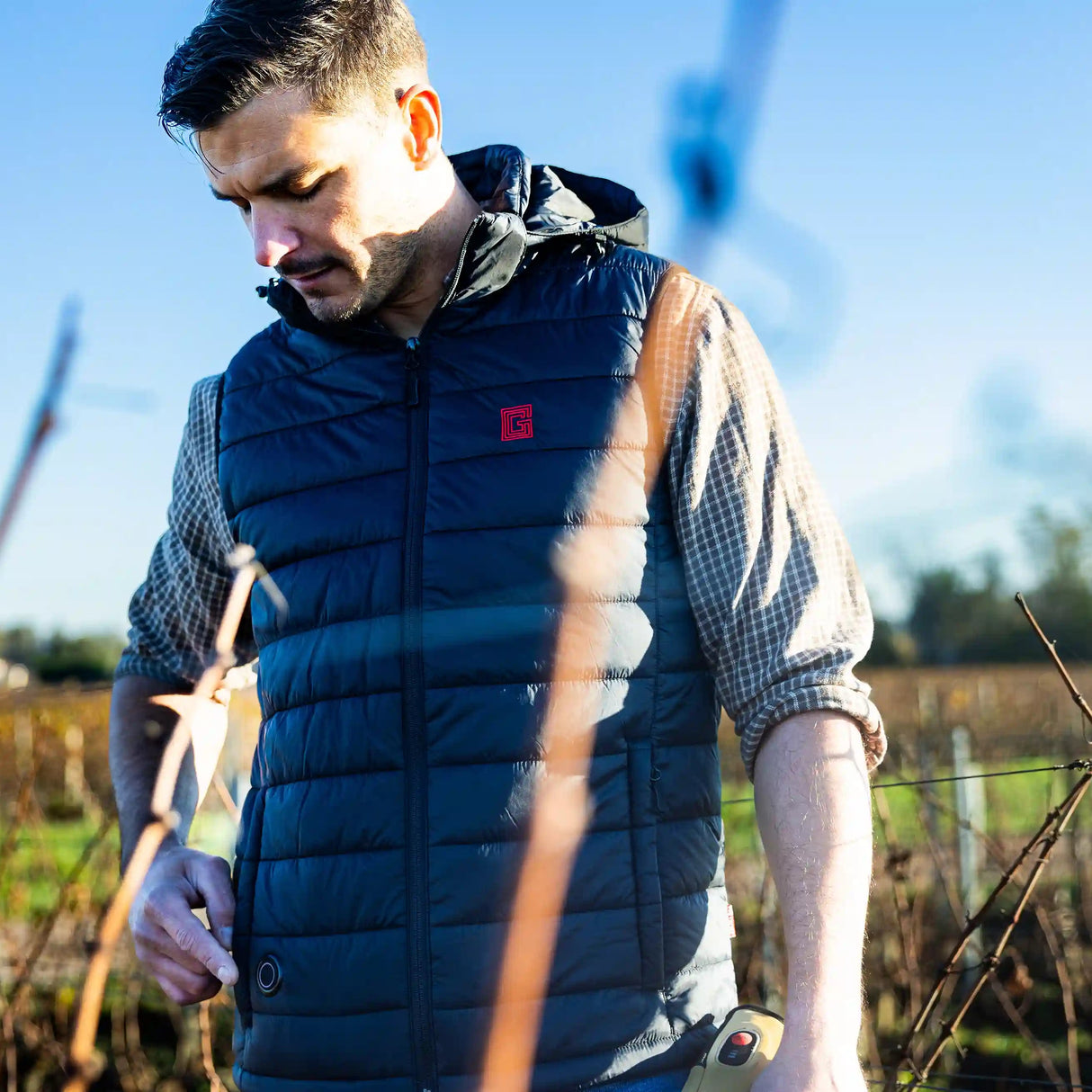 veste chauffante vignes