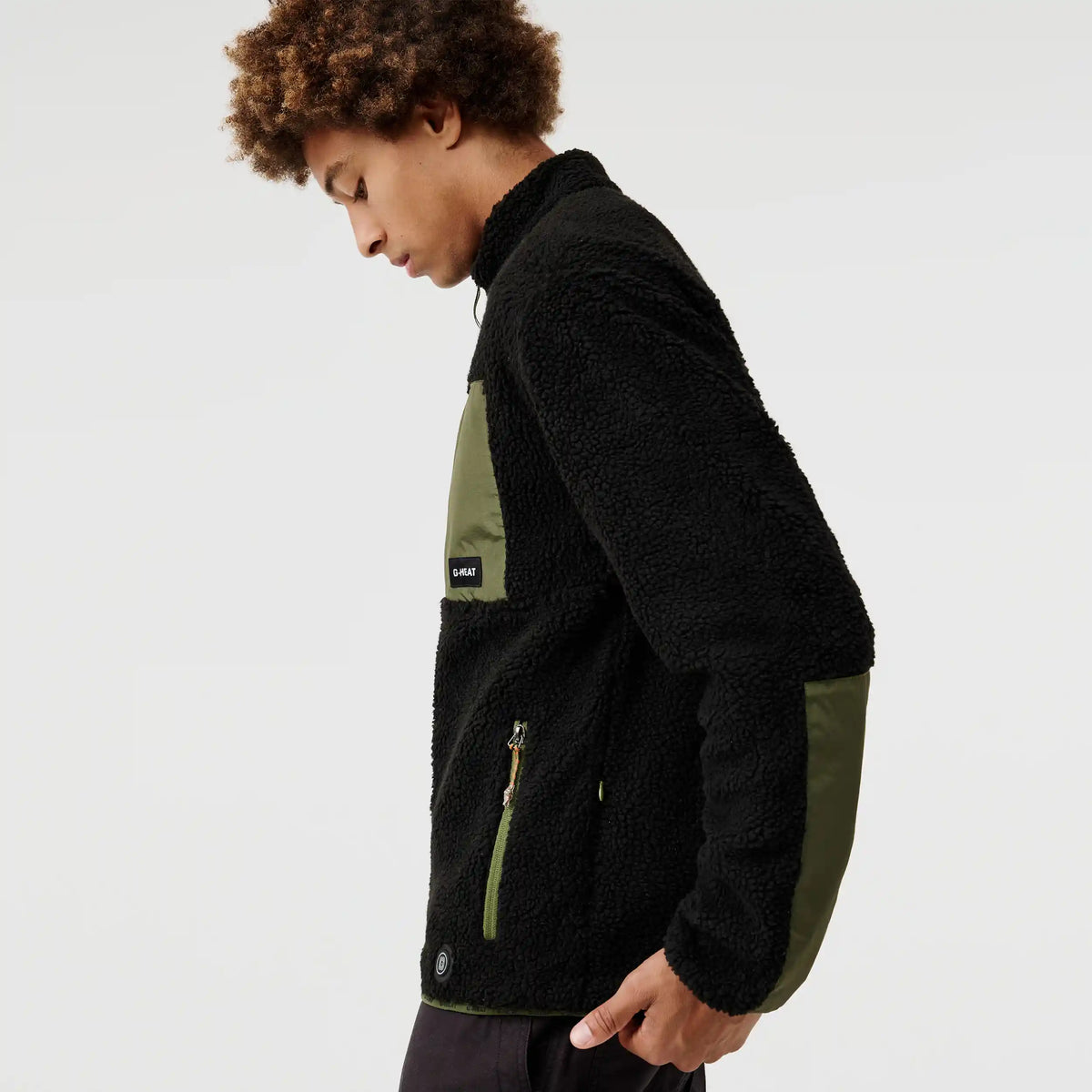 Polaire outdoor chauffante porté noir