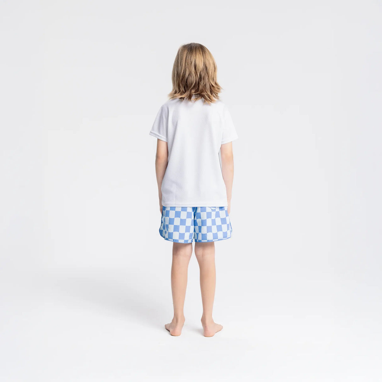 T-shirt rafraîchissant et anti UV enfant blanc de dos