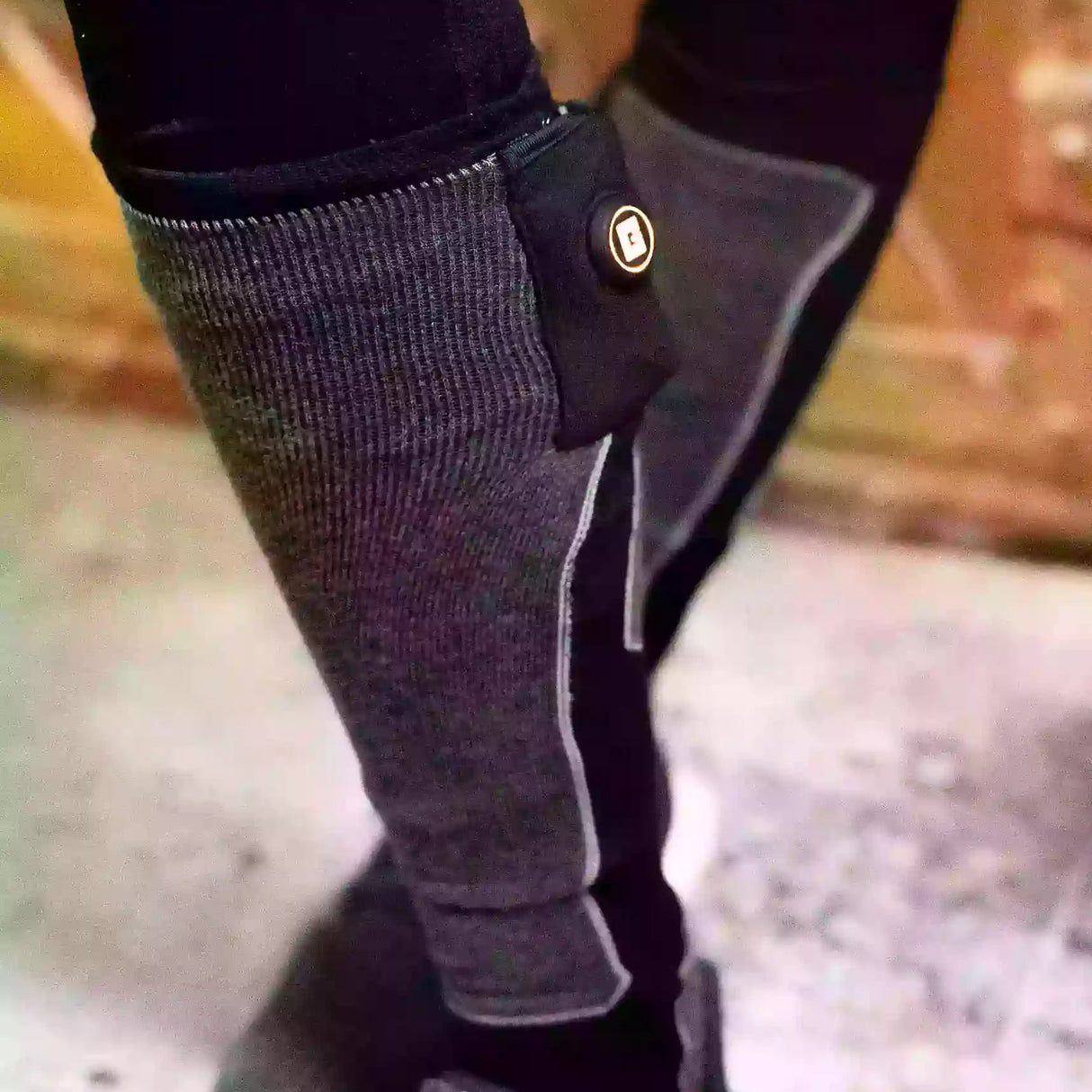 Chaussettes chauffantes lifestyle