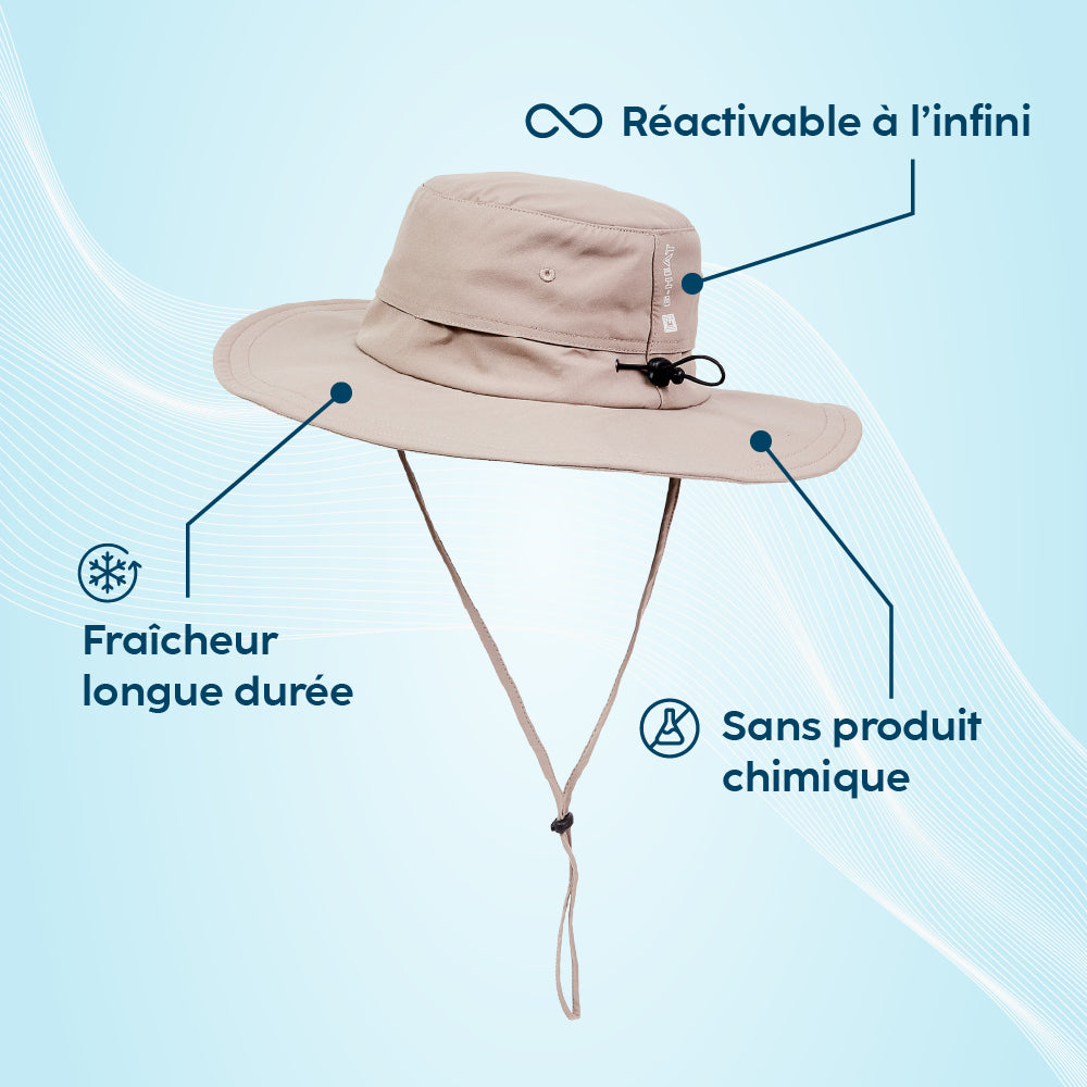 Atouts produits chapeau rafraichissant