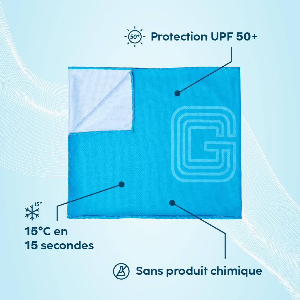 Serviettes rafraichissantes G-Heat atouts produit