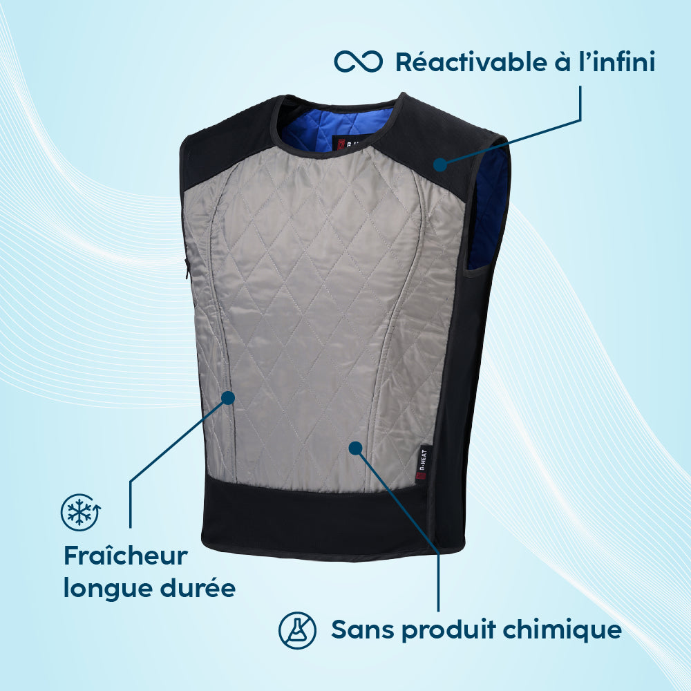 Gilet rafraîchissant atouts produit G-Heat