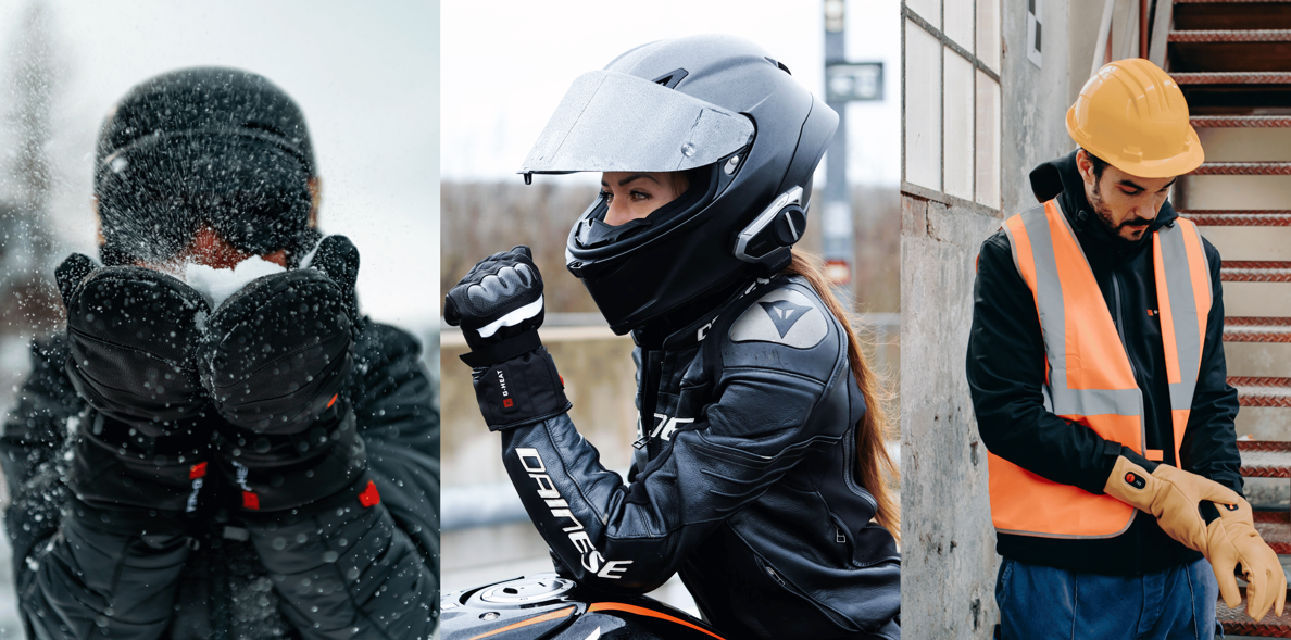 Gants de Moto et Scooter Chauffants Hiver Pour Homme et Femme