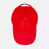 Casquette rafraichissante rouge vue dessus