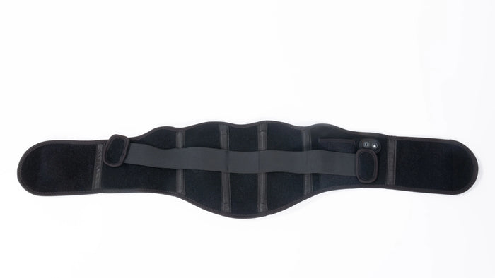 Heated and massaging lumbar belt