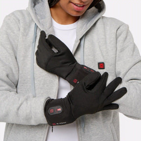 Gants light chauffants porté femme