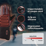 Gants vélo chauffants FLEX+