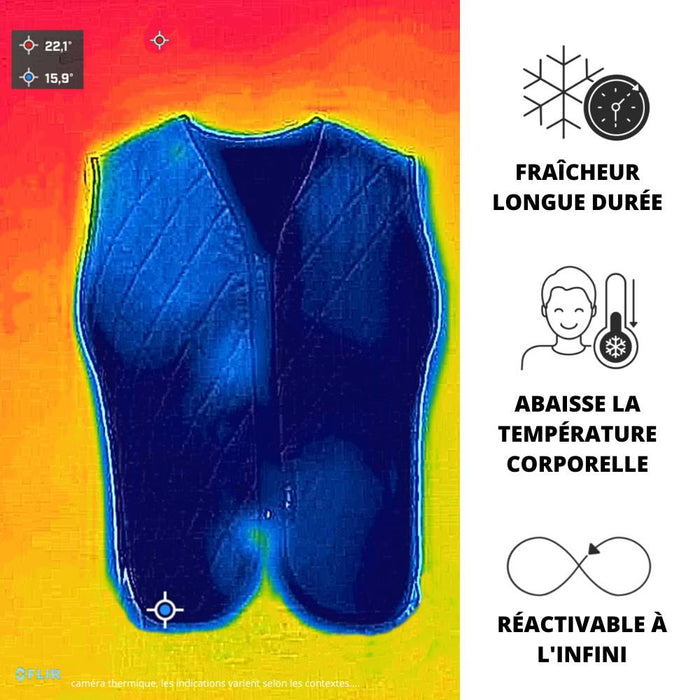 Cooling vest G-Heat vue thermique