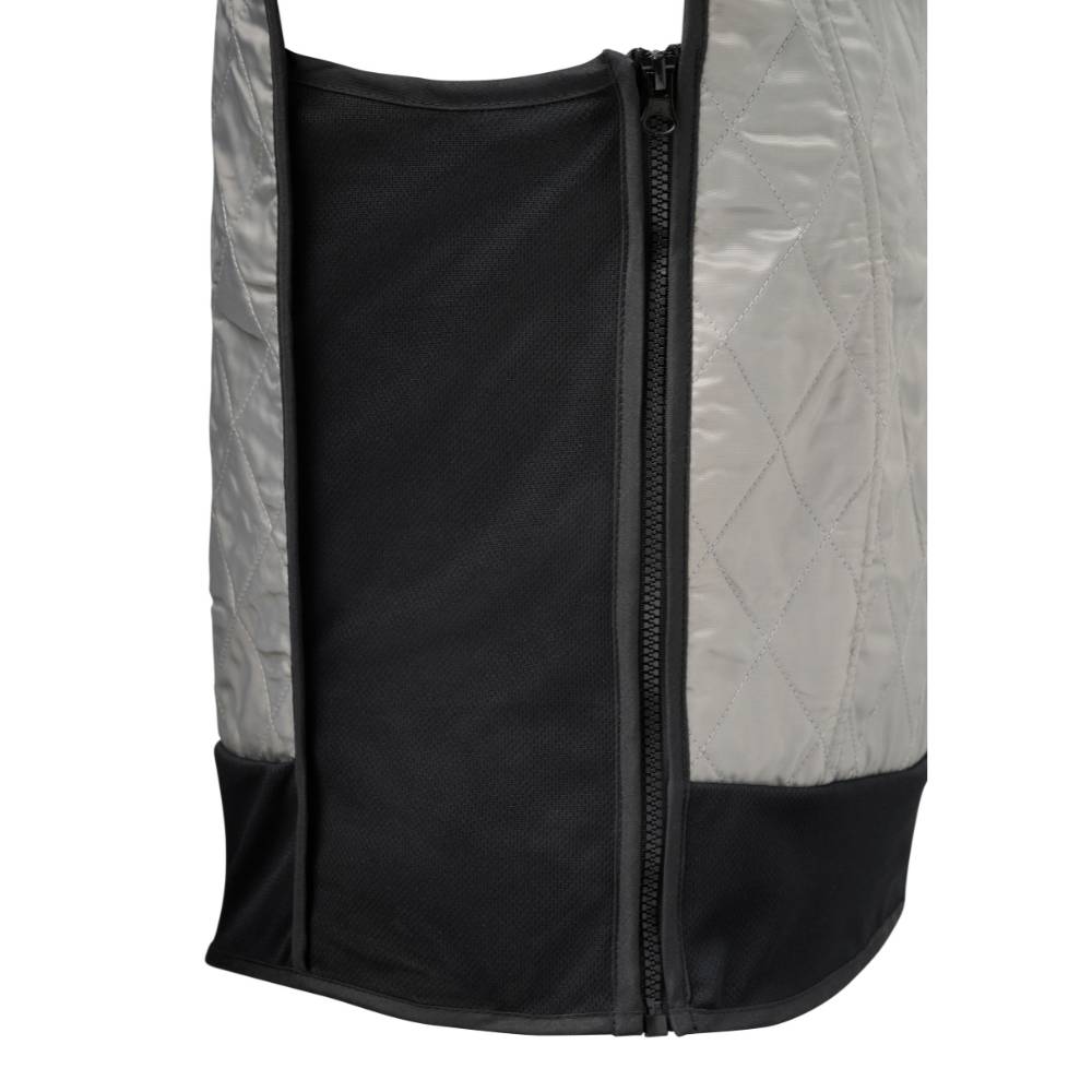 Gilet rinfrescante-EV04-grigio-sport-G-Heat®-chiusura