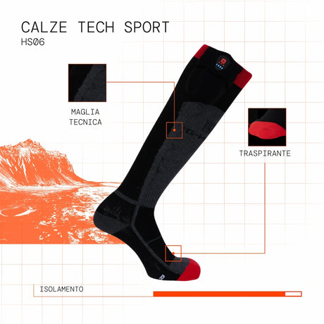Chaussettes sport chauffantes visuel atout it