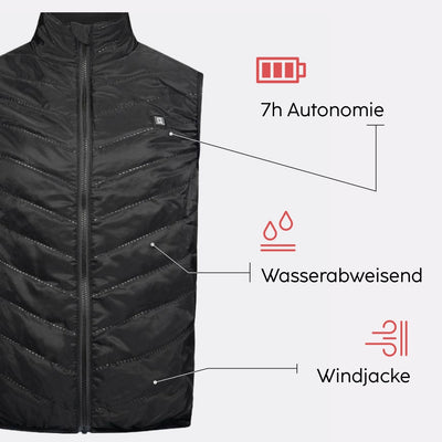Veste chauffante sans manches atouts produit G-heat