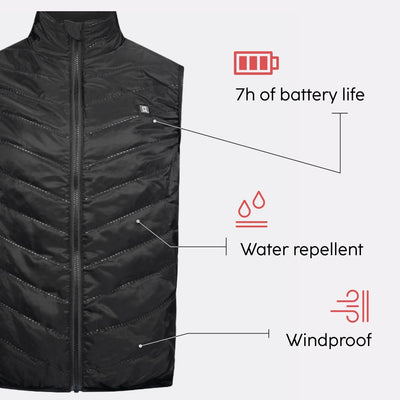 Veste chauffante sans manche atouts produit G-heat