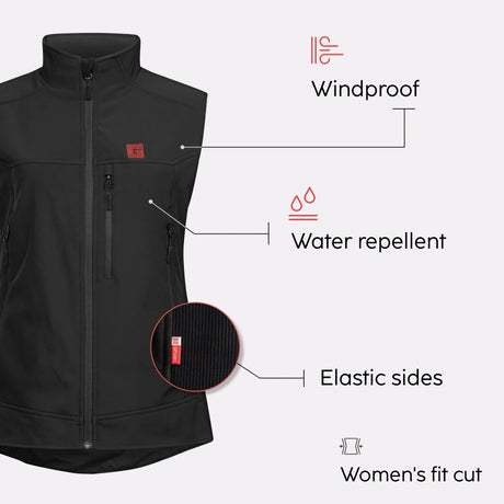 Gilet chauffant femme atouts produit