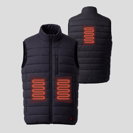 Gilet sans manches light homme chauffant zone de chauffe