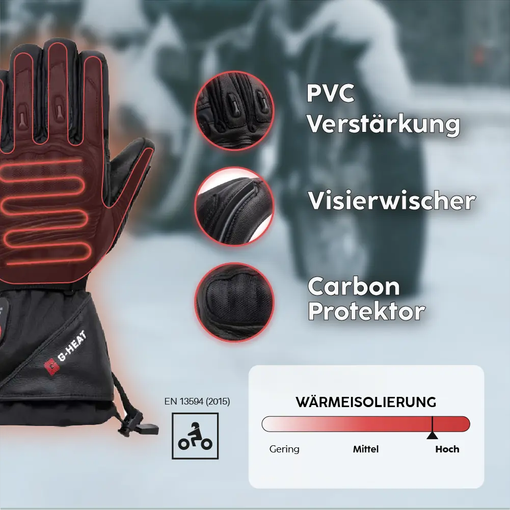 Atouts produit gants chauffants
