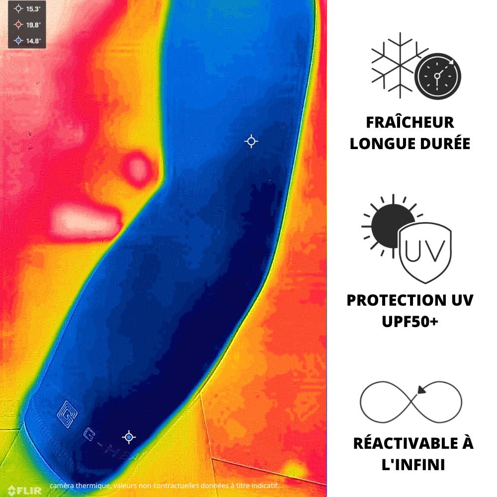 G-Heat©, manicotti di raffreddamento blu per termocamera