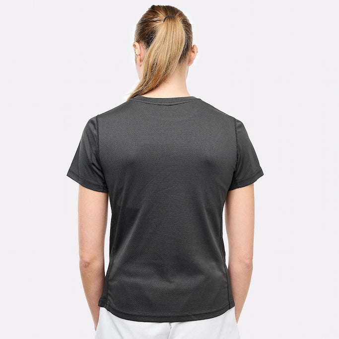T-shirt rafraîchissant noir femme ajusté 