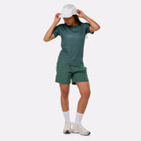 Short de sport rafraîchissant vert femme