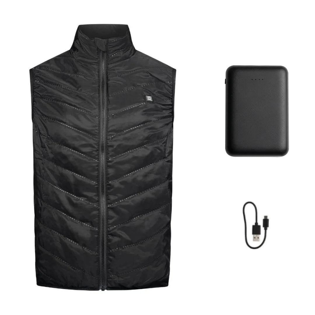 Manteau Chauffant, Veste Chauffante USB Coupe-vent Avec 11 Zones