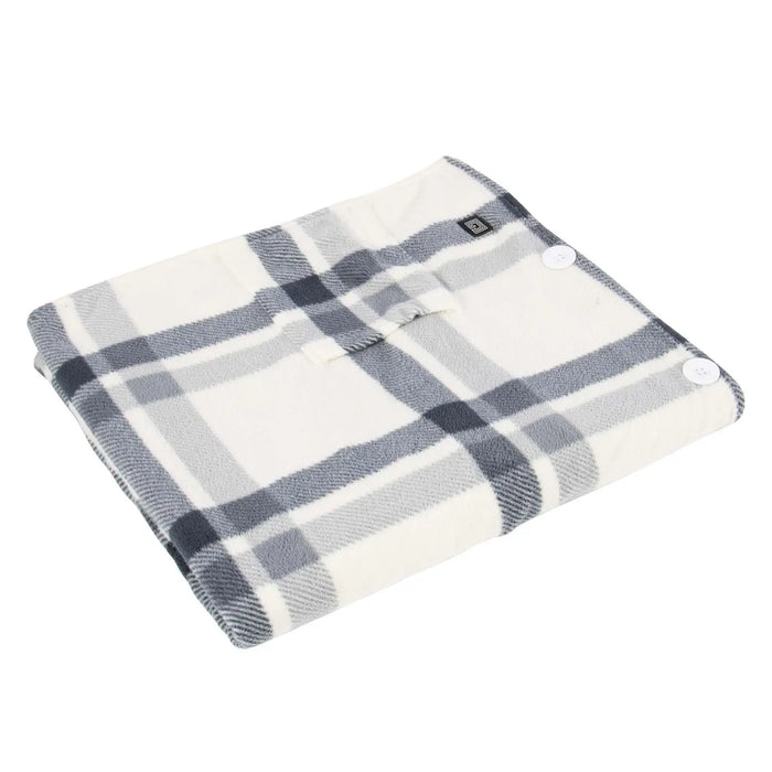 Folded plaid blanket G-Heat