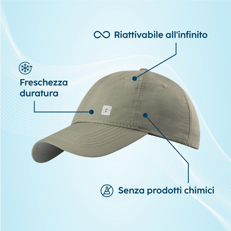 Atouts produits casquette rafraichissante