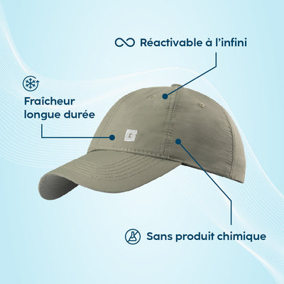 Atouts produits casquette rafraichissante