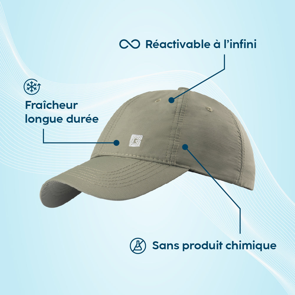 Atouts produits casquette rafraichissante