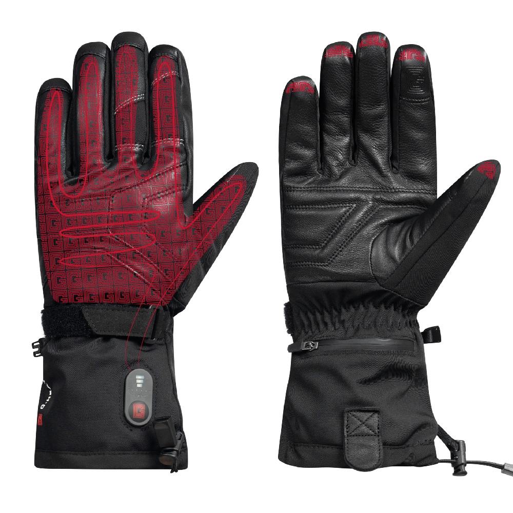 EVO 3 heated leather ski gloves G-Heat heating zones