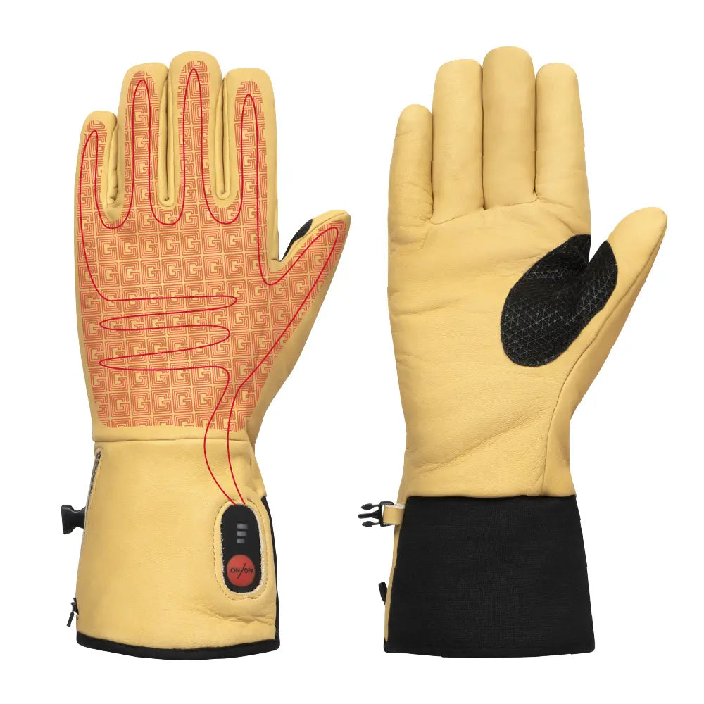 work gloves and heating zones