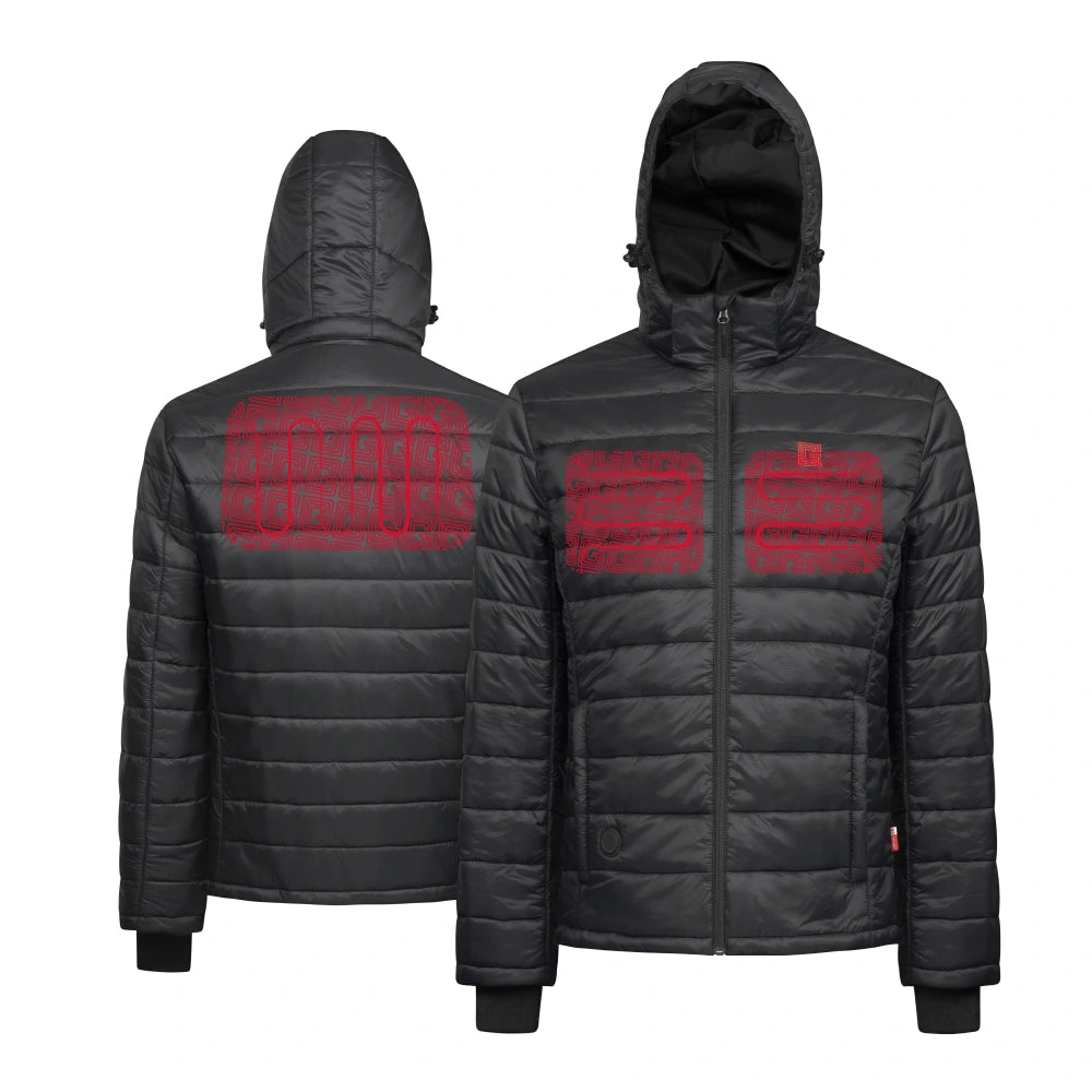 Warm-zone evoking down jacket