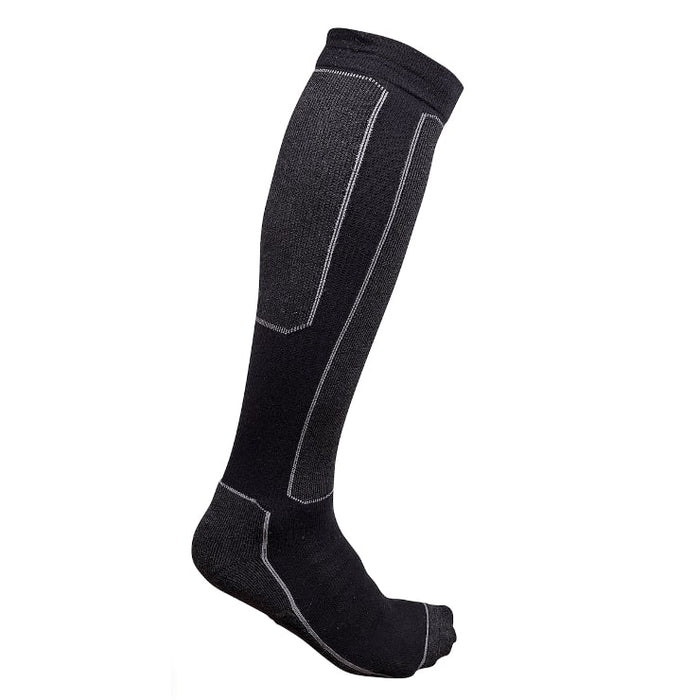 Heated inner leg socks