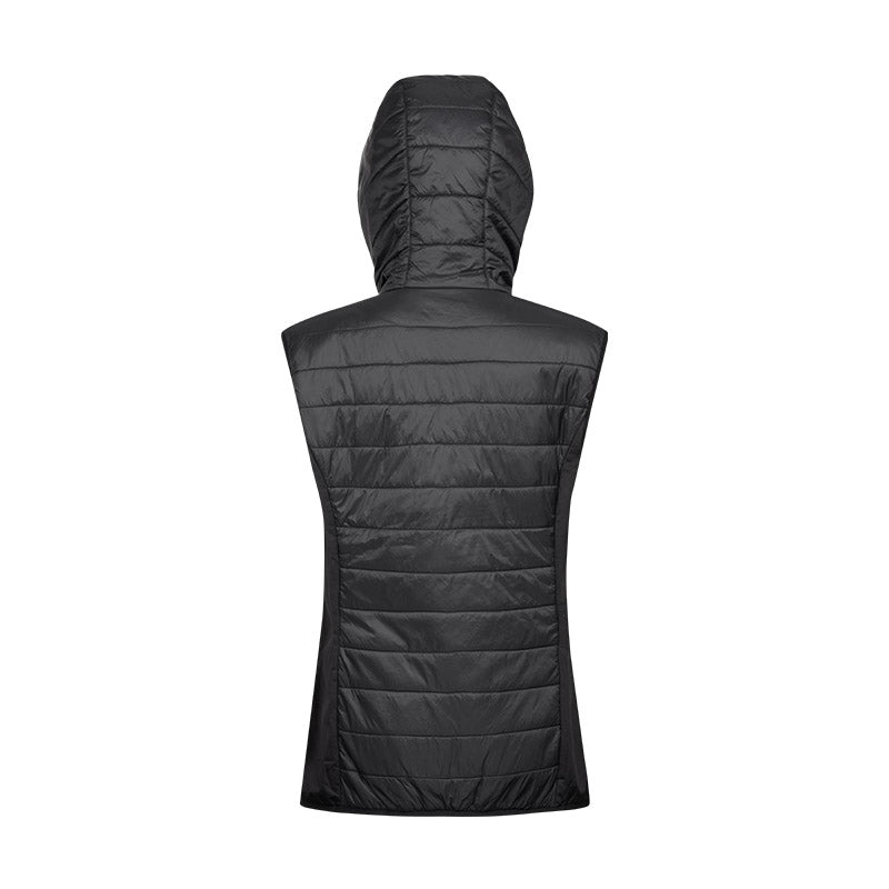 Chaqueta térmica sin mangas para mujer EVO G-Heat espalda