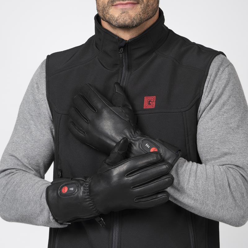 Heated leather gloves G-Heat