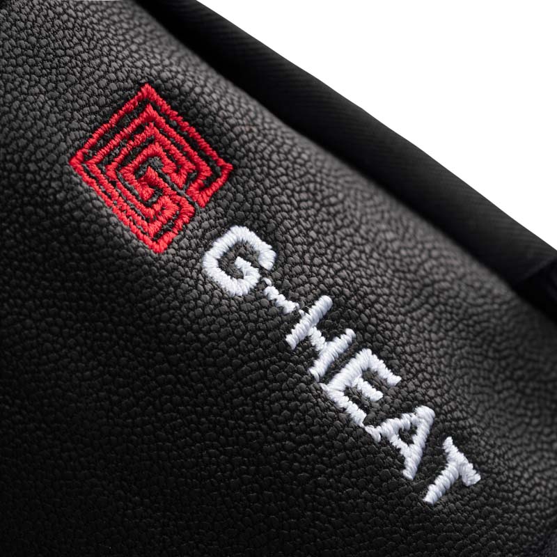 Heated leather mittens logo G-Heat