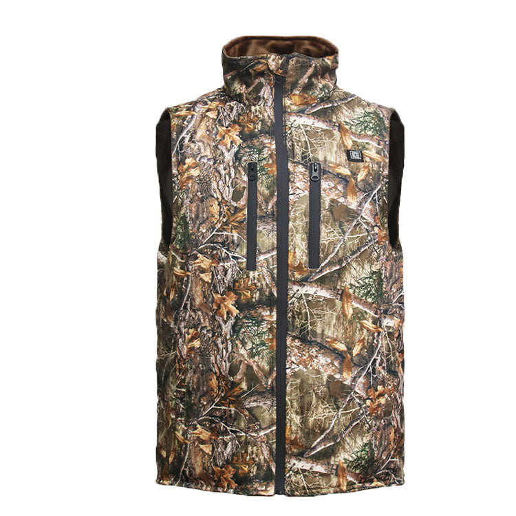 Gilet chauffant camouflage